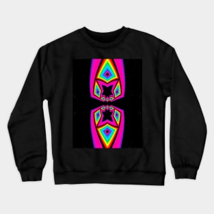 Neon Space Trip Crewneck Sweatshirt